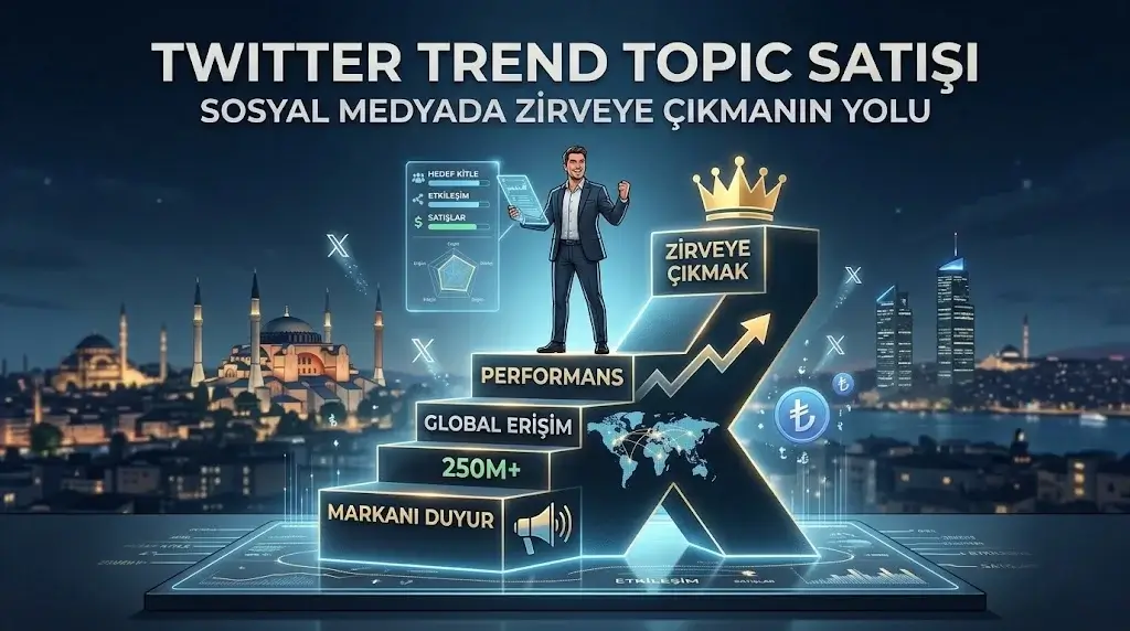 Twitter Trend Topic Satın Alma: X Gündeminde Güçlü Görünürlük Nasıl Sağlanır?
